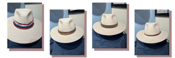 Hat with interchangeable bands