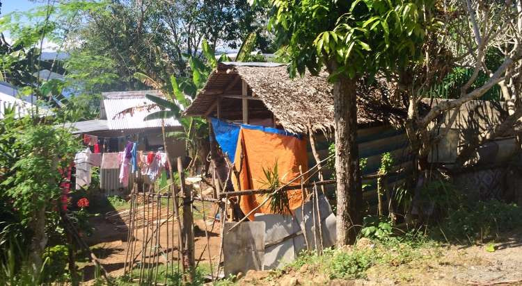 A typical modest home in the Philippines, away from tourist zones.