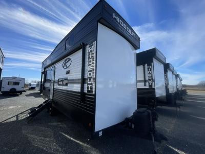 Interior shot of a 2024 Keystone RV Hideout 24LOF showing living area