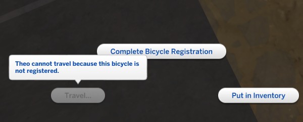 Sims 4 Bike Registration