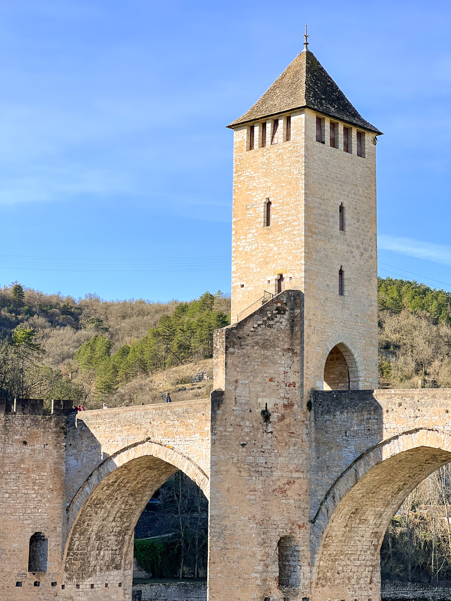 One of the towers of the Valentré Bridge in Cahors