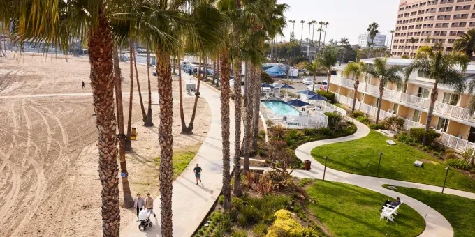 Aerial View of Marina del Rey, California