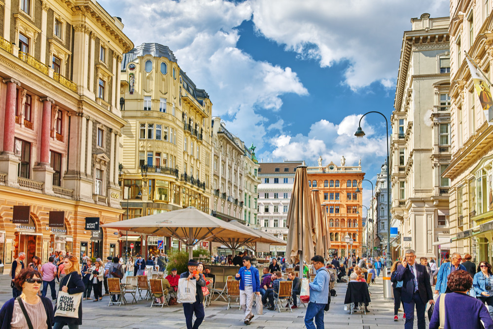 Cityscape views of one of Europe