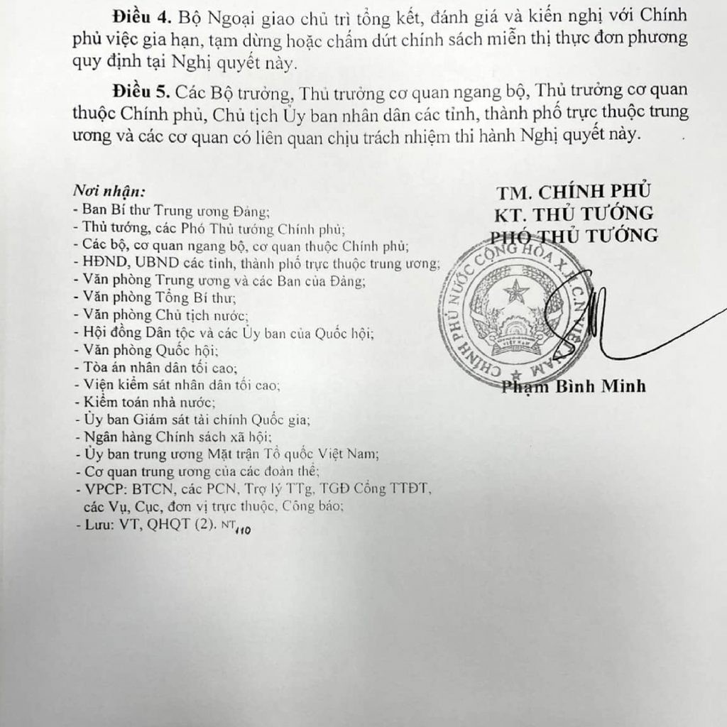 Vietnam Government’s Resolution on resuming unilateral visa exemption for foreigners to Vietnam, facilitating easier travel for citizens of 13 countries