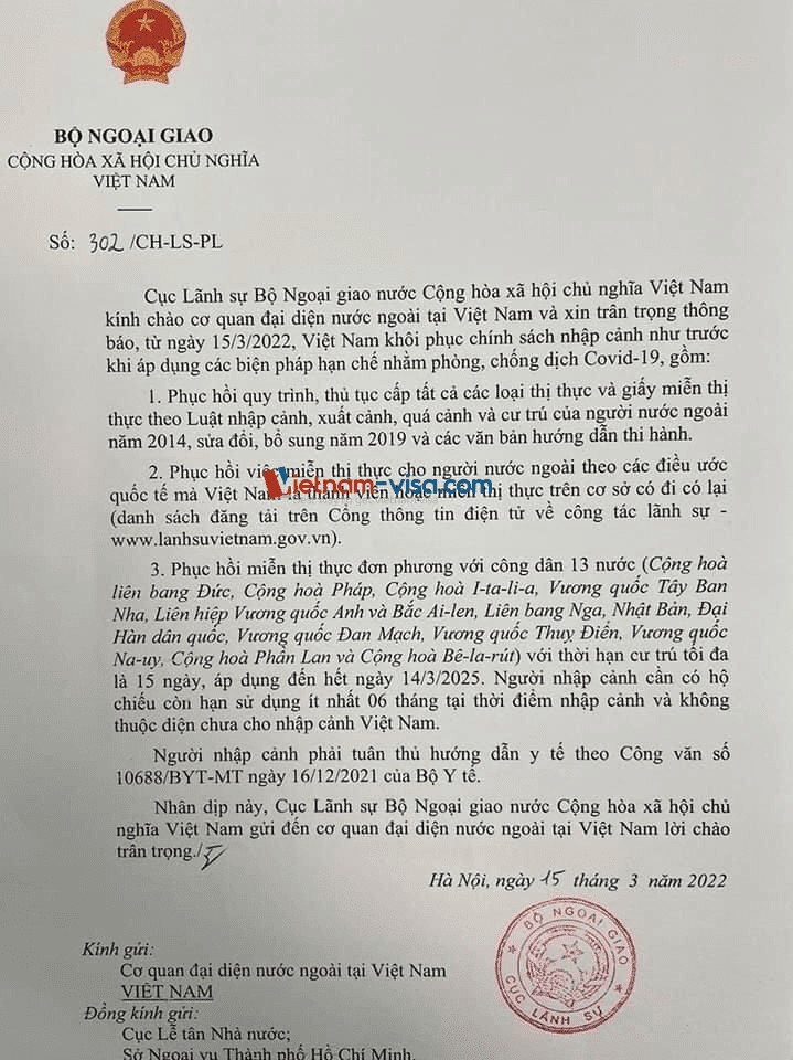 Vietnam resumes all types of Vietnam visas, ensuring a smooth entry process for tourists