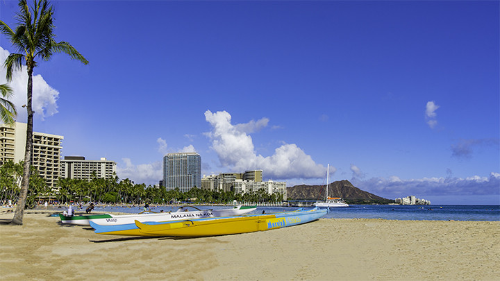 Diamond Head Crater view from Honolulu