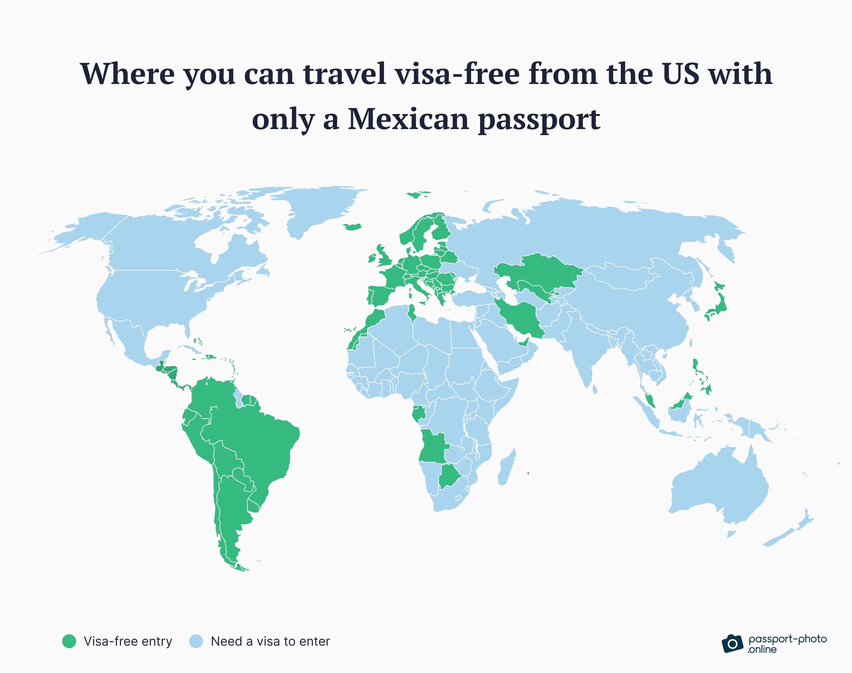 Visa-free travel with a Mexican passport