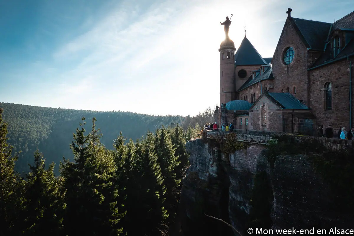 Mont Sainte-Odile, a historic abbey in the Vosges mountains