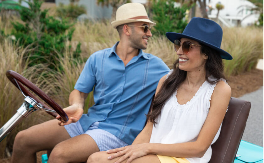 Visitor guide promoting Navarre Beach, Florida, offering information and tips for travelers