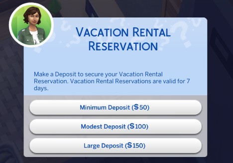 Sims 4 Travel Reservations