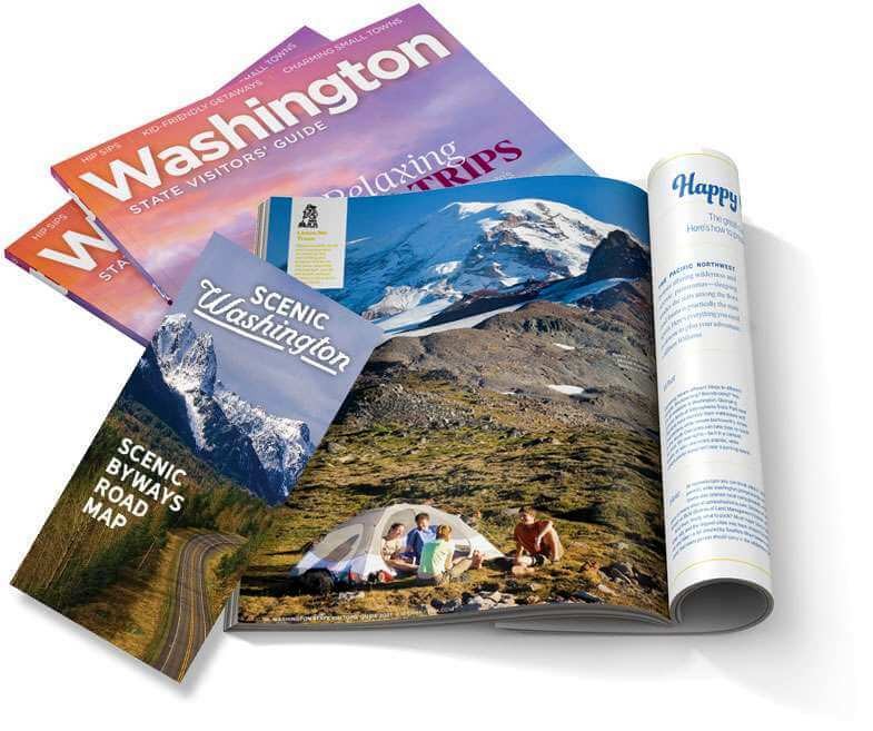 Printed copies of the Washington State Visitors