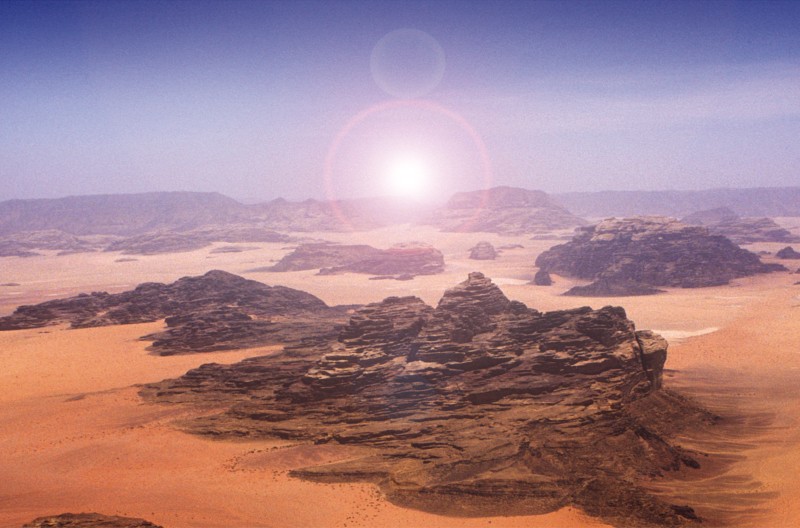 Wadi Rum Desert Landscape