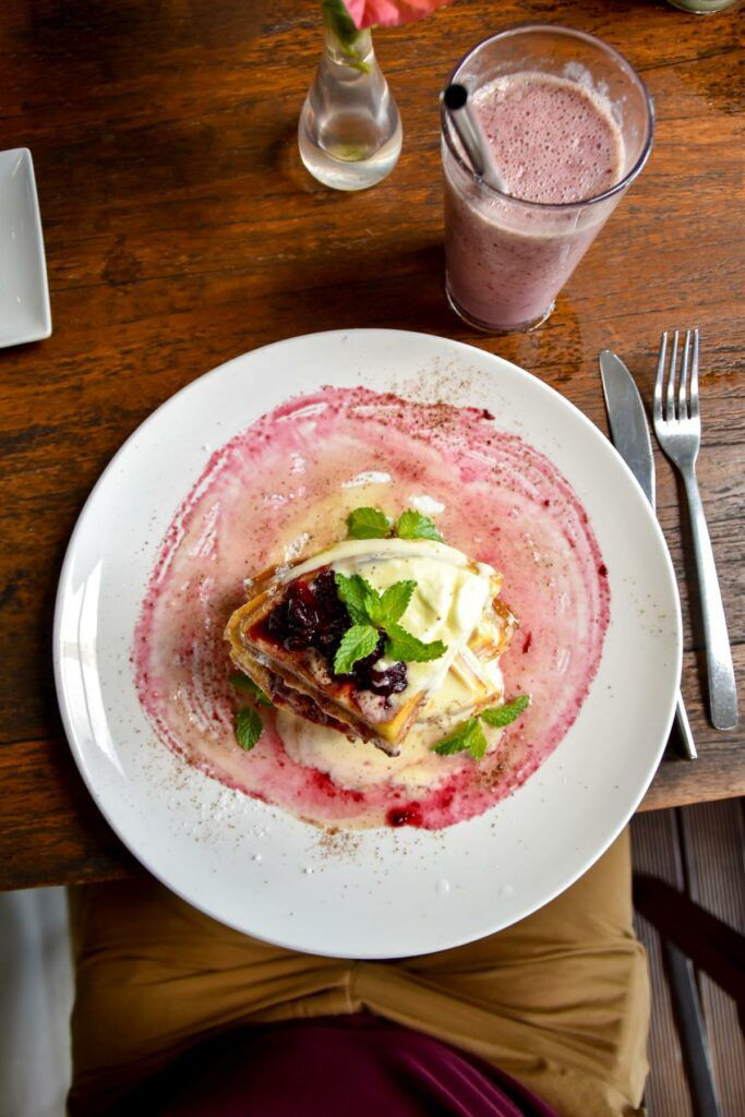 Waffles Nourish Cafe Food