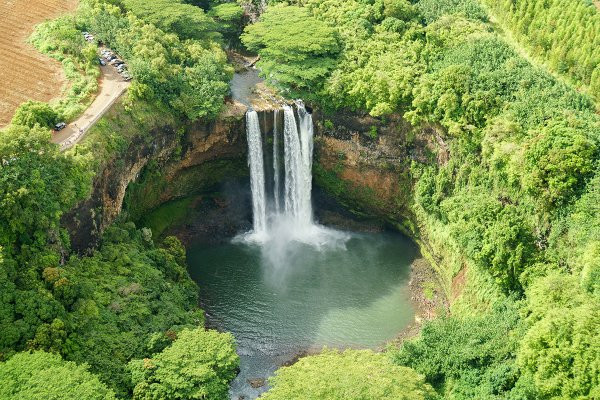 Wailua Falls in Lihue, Kauai