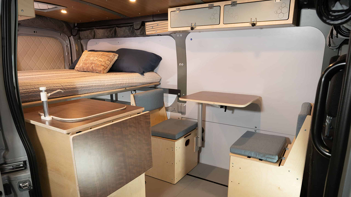 Inside the Wayfarer Vans Wilma Cool Travel Van