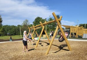 Adventure Park at Trailblazer features inclusive playground equipment
