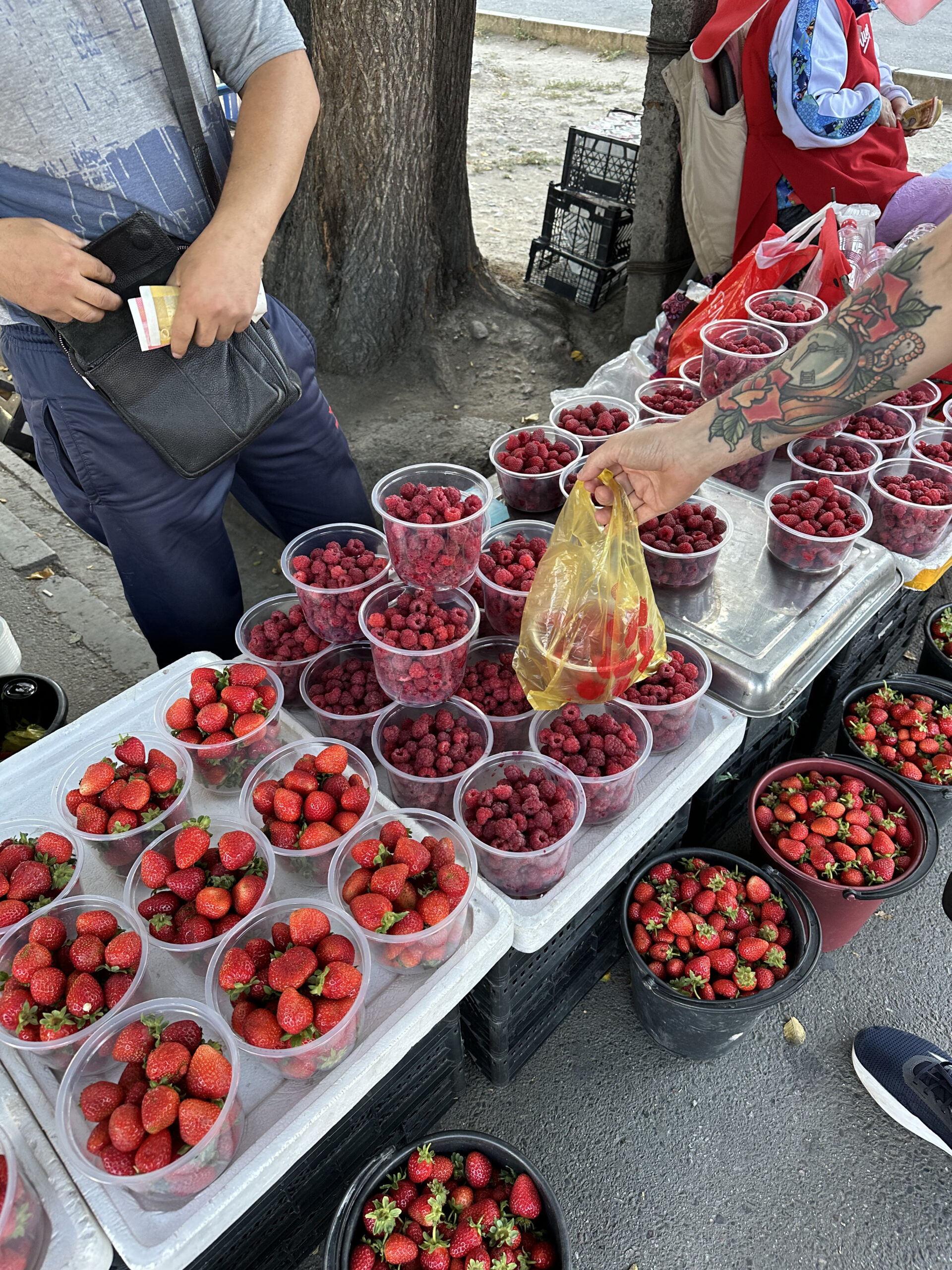 One of the best things to do in Bishkek is trying the fresh fruits