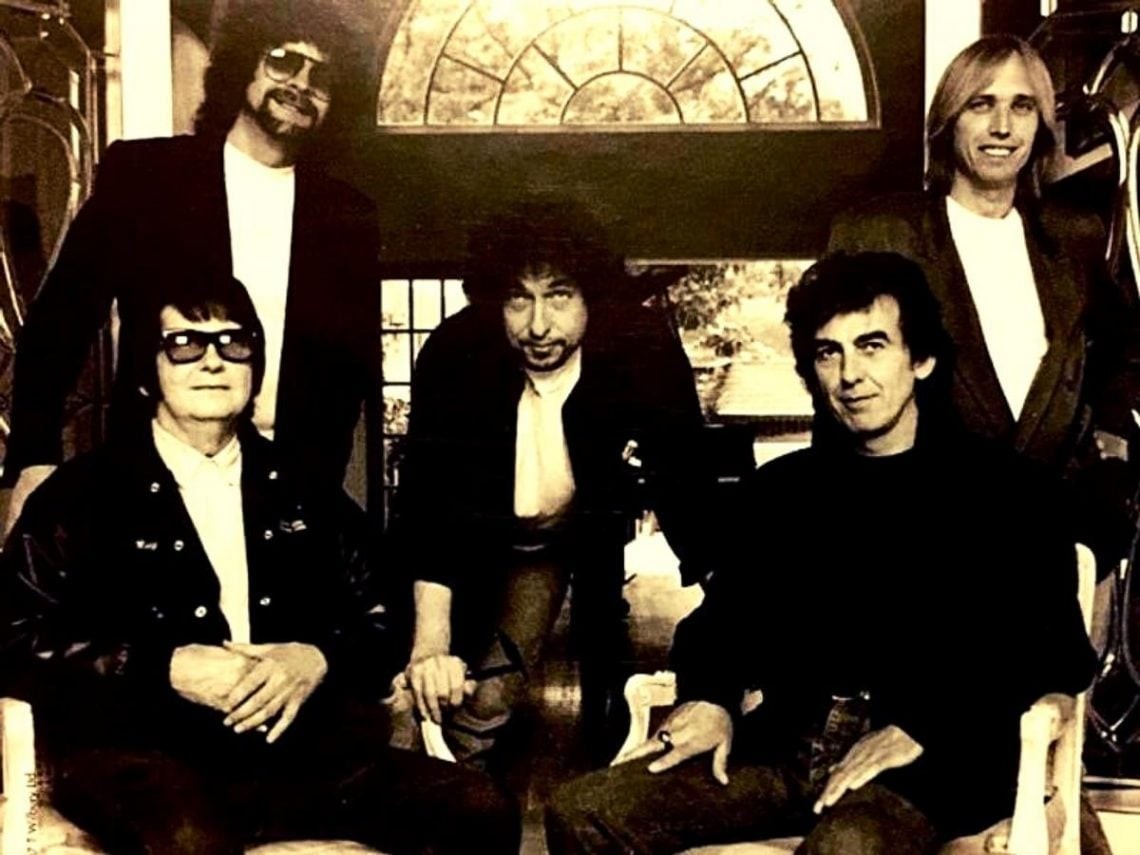 The Traveling Wilburys promoting their album