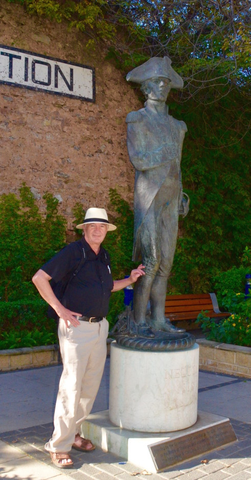 Lord Nelson in the city of Gibraltar