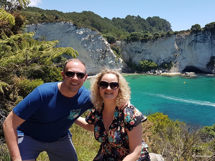 Travel buddies enjoying a scenic view in Vietnam