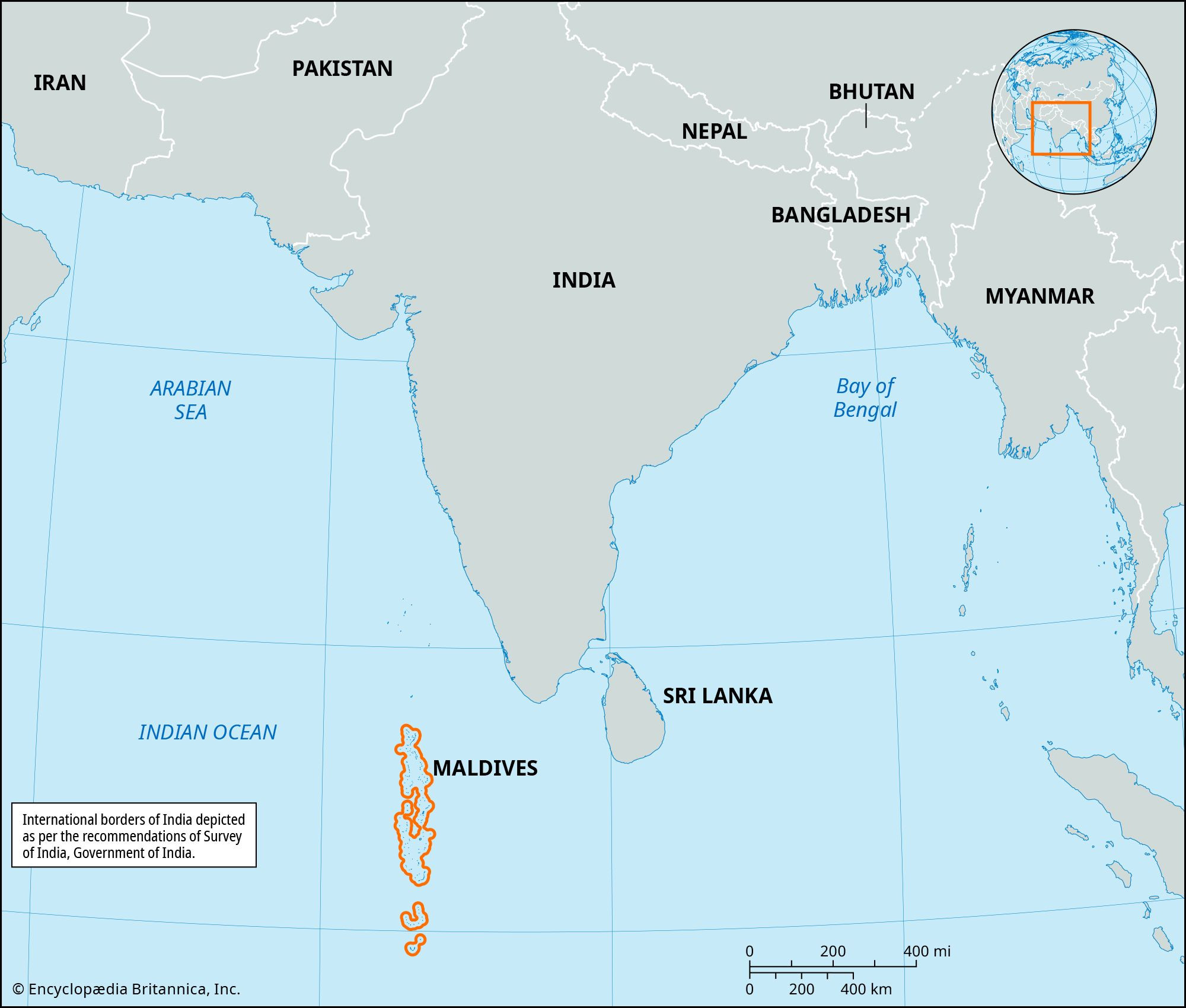 Maldives Map Locator