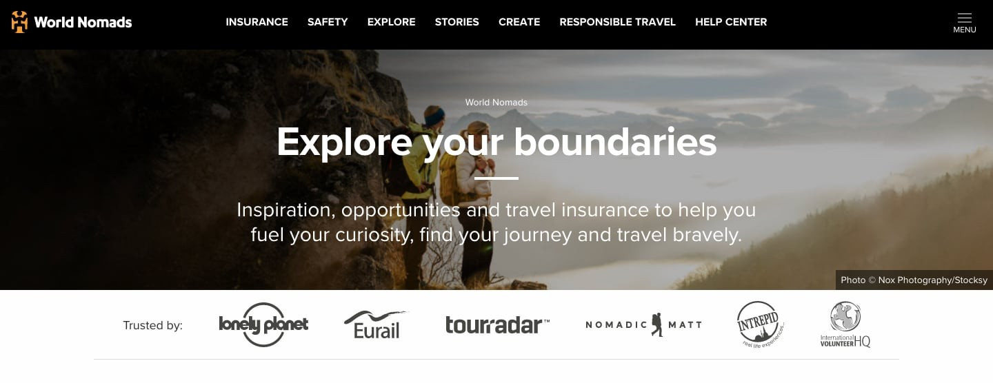 World Nomads Homepage