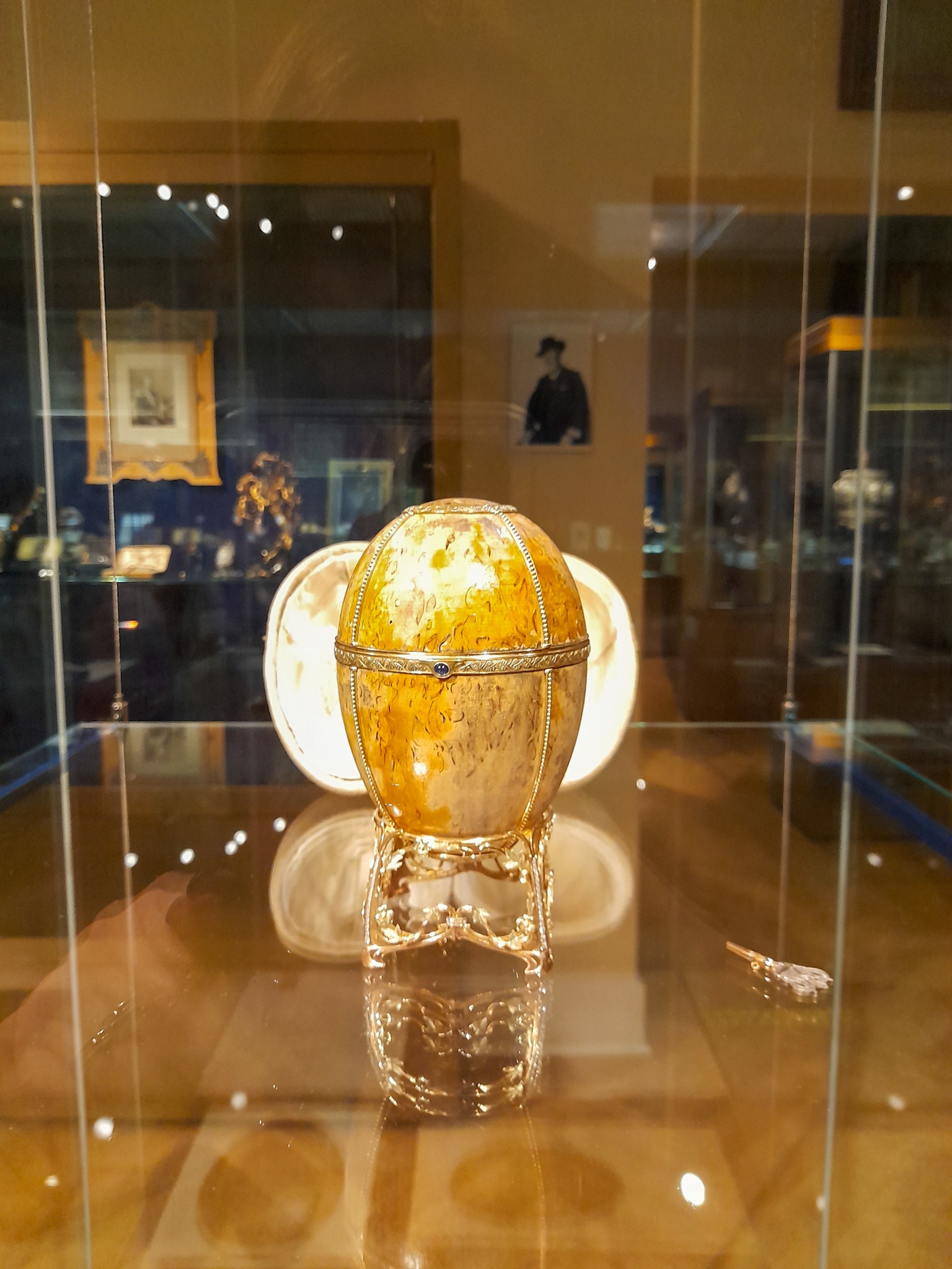 Beautiful Faberge Eggs on display at the Faberge Museum