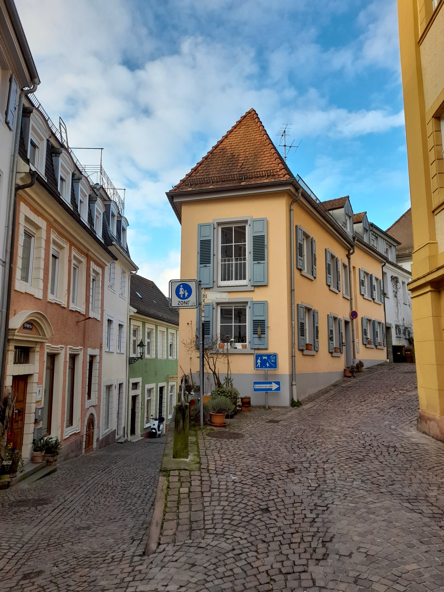 Pretty streets of Baden Baden Old Town