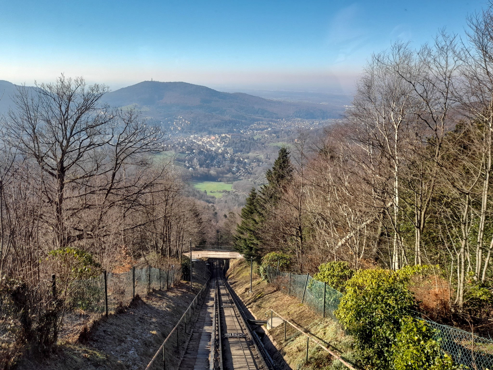 Atop Merkur Mountain in Baden Baden