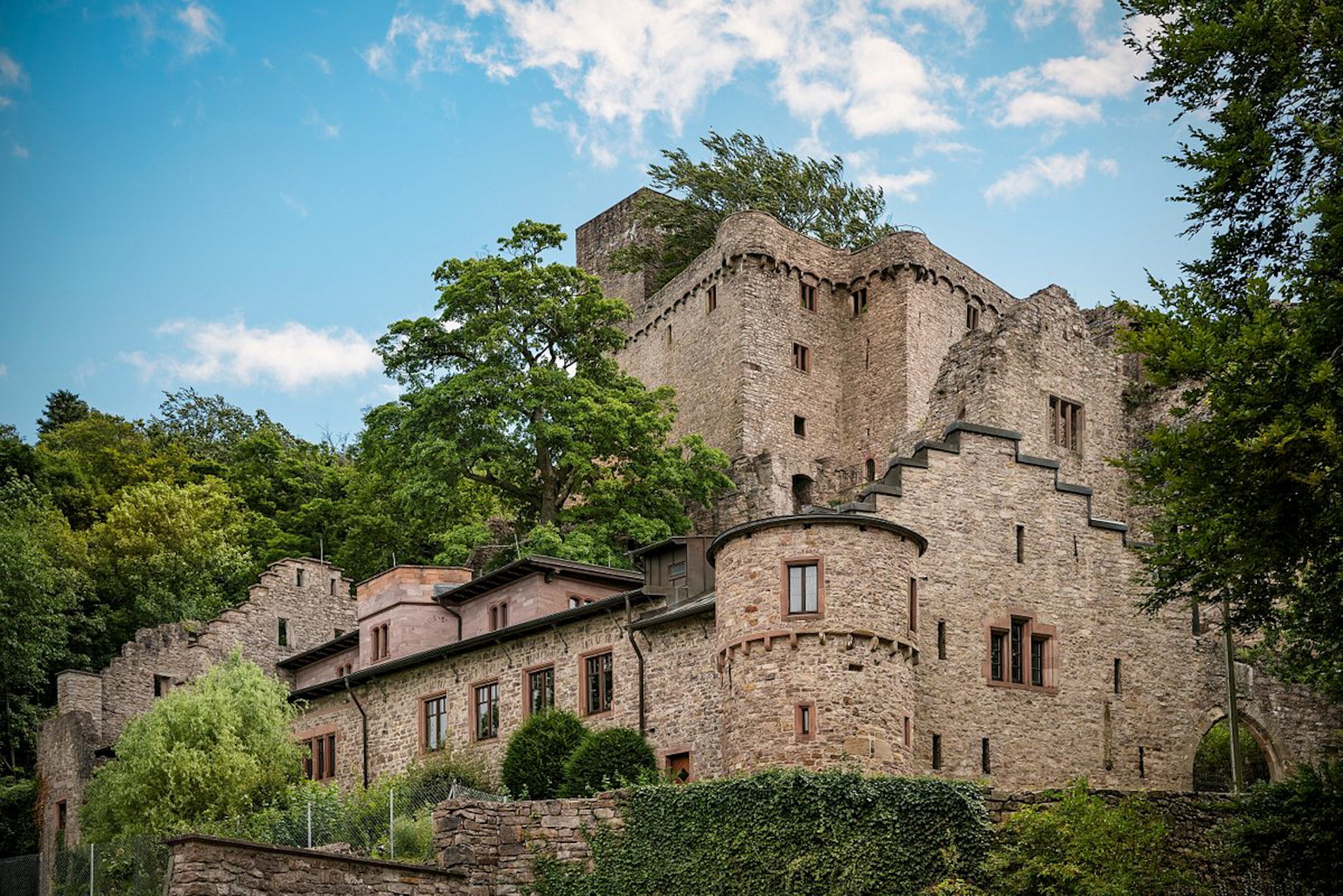 Approaching Hohenbaden Castle