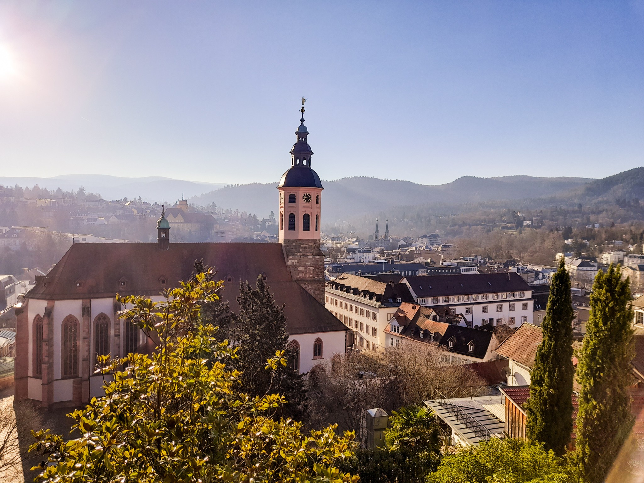 Beautiful views from the Panorama viewpoint in Baden Baden