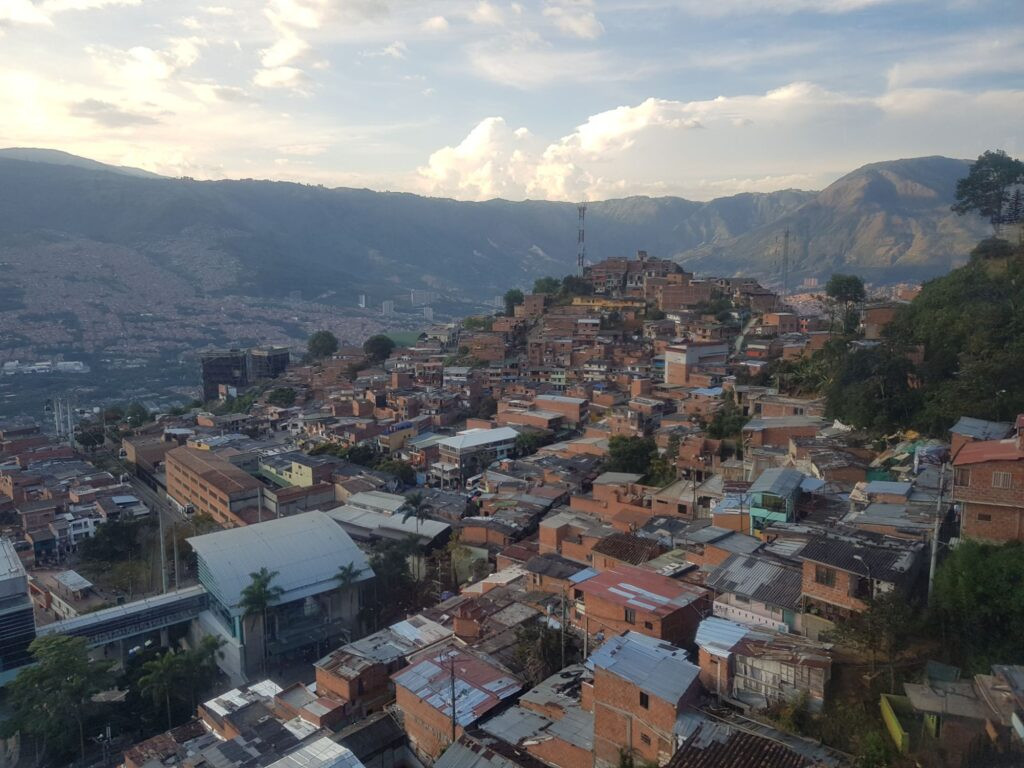 Medellin city view from above