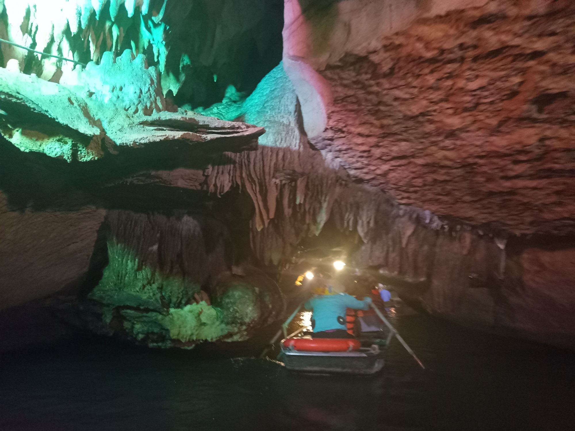 Inside a grotto cave in Trang An