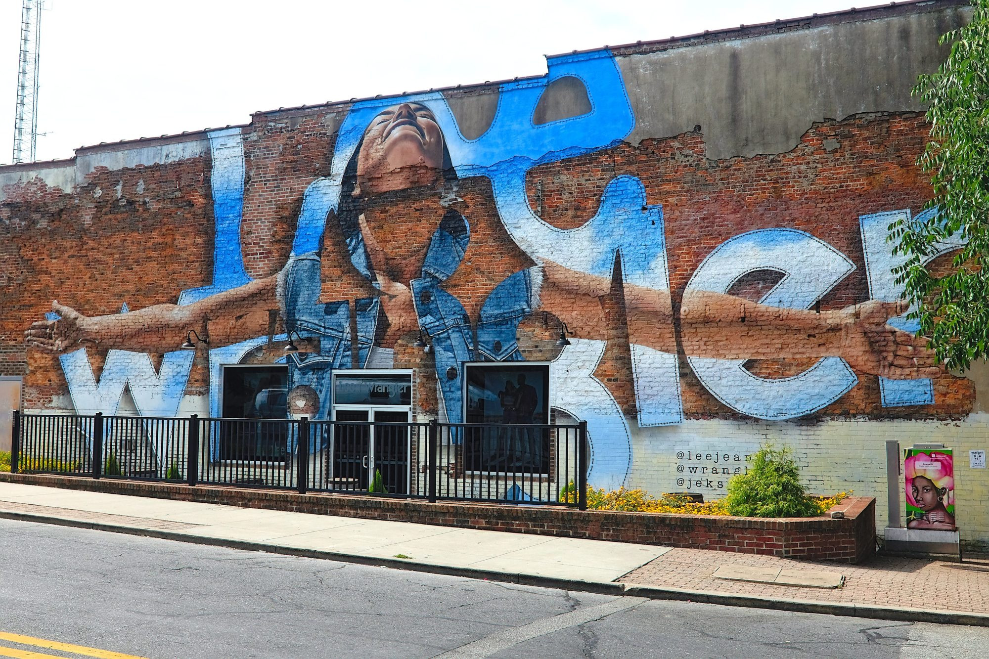 A mural for Lee &amp; Wrangler in Greensboro