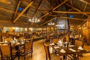 The historic Old Faithful Inn Dining Room, a key culinary attraction