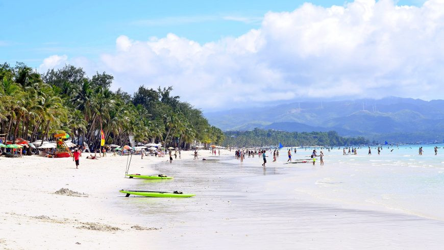 Waste accumulation due to mass tourism