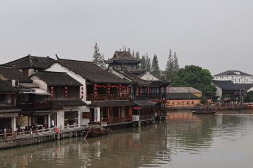 Waterfront Buildings Seen From Fangsheng Bridge