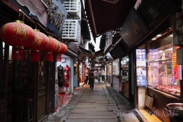 Shops and Stalls on Dongjing Street in Zhujiajiao