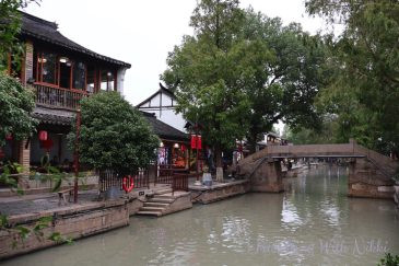 Souvenir Shops Lining Xijing Street Along the Canal