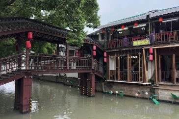 Scenic View Along Caohe Street in Zhujiajiao